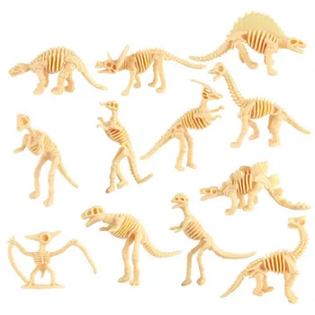 12 Adet Dinozor Oyuncaklar Fosil İskelet Modeli Mini Aksiyon Figürü Eğitici Yaratıcı Koleksiyon Zanaat Minyatürleri Çocuk Hediyeler İçin