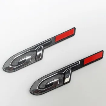 1X Araba-styling Sticker ABS GT Rozeti Amblem Sticker Gövde Arka Çıkartmalar Çıkartması Peugeot 5008 4008 İçin 3008GT 2008 508 408 308