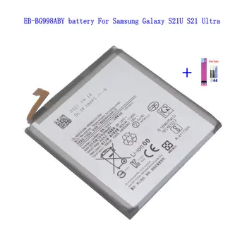 1x5000mah / 19.4 Wh Pil EB-BG998ABY Samsung Galaxy S21 Ultra G998F G998U Piller + onarım aletleri seti