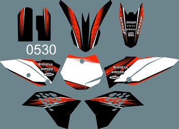 3M 0530 Motosiklet Takımı Grafik & Zemin Çıkartması Sticker Kitleri KTM SX65 2009 2010 2011 2012