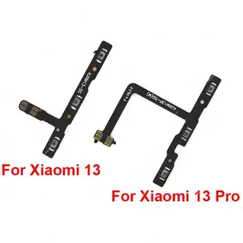 Güç Voulme İçin Yan Düğme Flex Kablo Xiaomi 13 / 13 Pro / 13 Lite yukarı / aşağı Ses Güç Anahtarı Anahtar Flex Şerit Onarım Parçaları
