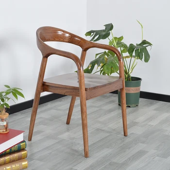İskandinav Ahşap yemek sandalyeleri Lüks Kol Dayama Oturma Odası Tasarımcı Sandalyeler Ziyafet Rahat Salon Yemek Meubles De Salon mobilyası