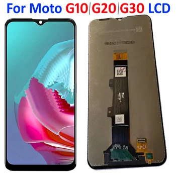 ORİJİNAL Motorola Moto G10 G20 XT2821 lcd ekran dokunmatik ekranlı sayısallaştırıcı grup G30 XT2129-2 Cam Sensörü Pantalla